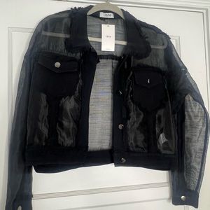 NWT’s Women’s Black Streetwear Jean Jacket